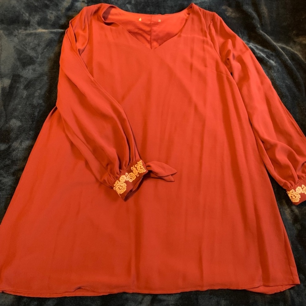 Peek-a-boo Long-sleeve Mini-dress